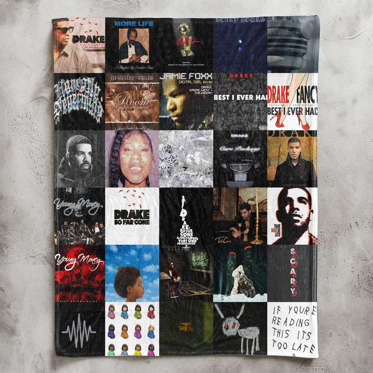Drake Sherpa Blanket A Luxe Tribute to Every Era of an Icon