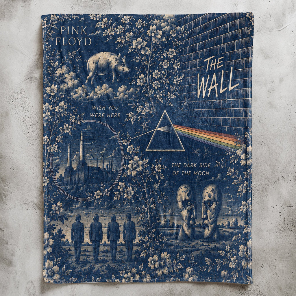 Pink Floyd Sherpa Blanket The Dark Side Of The Moon Vintage Blanket