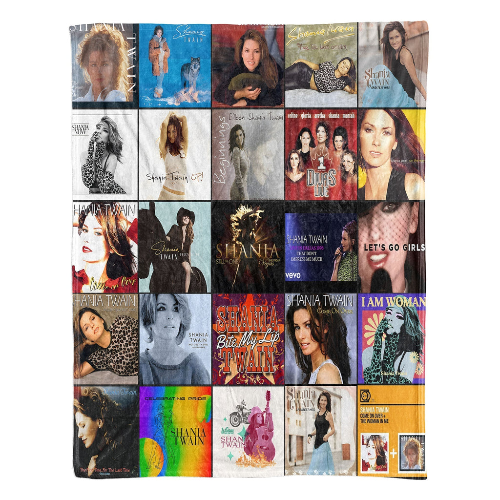 Shania Twain Sherpa Blanket A Country-Pop Icon Tribute for True Fans