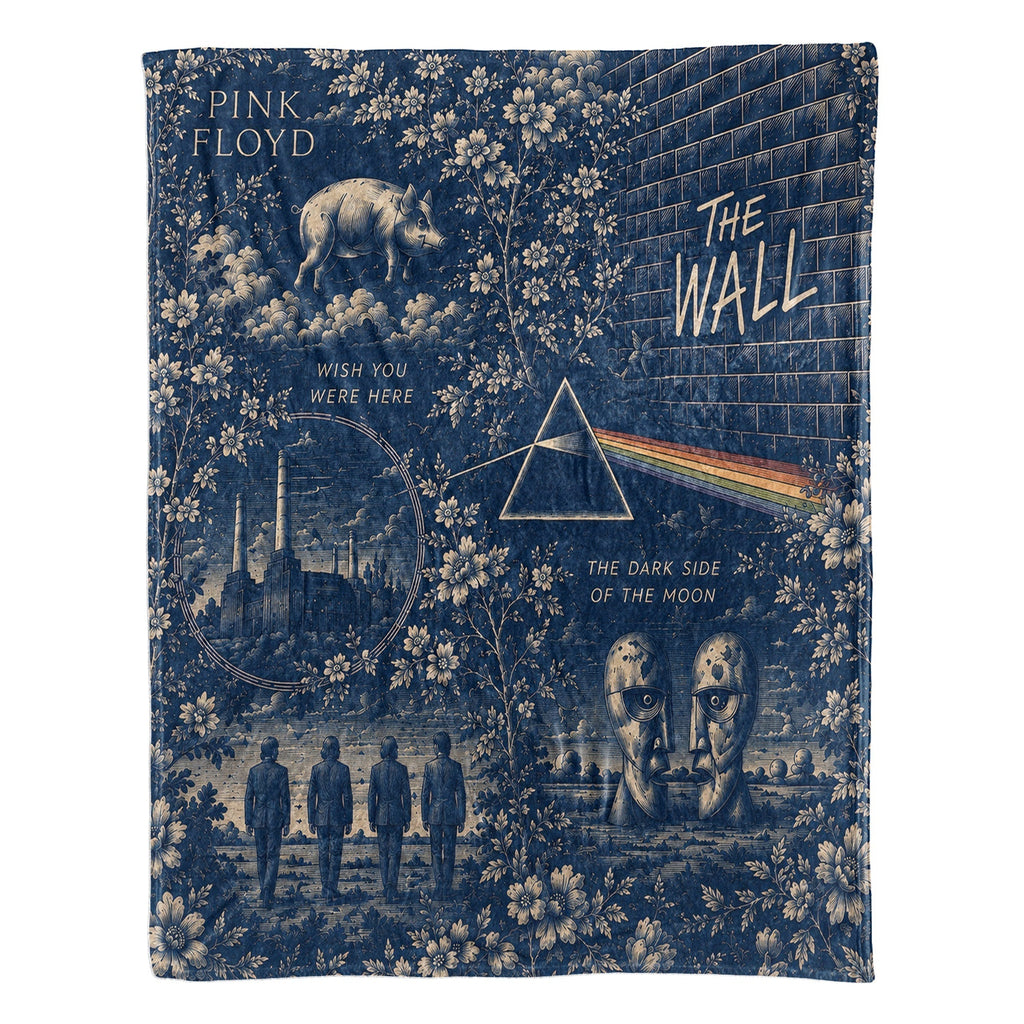 Pink Floyd Sherpa Blanket The Dark Side Of The Moon Vintage Blanket