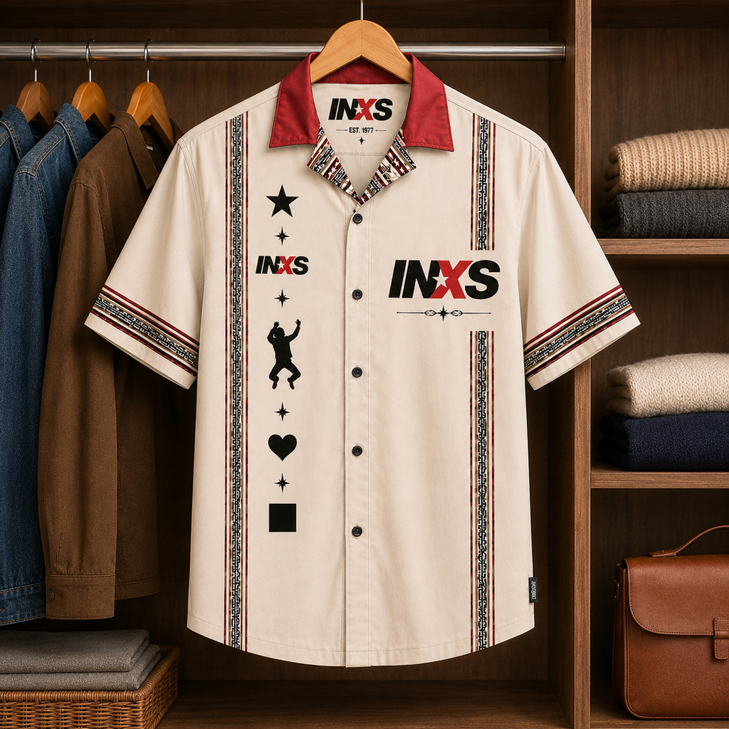 INXS Luxury Design Hawaiian Shirt New Wave Inspired Hawaiian Shirt