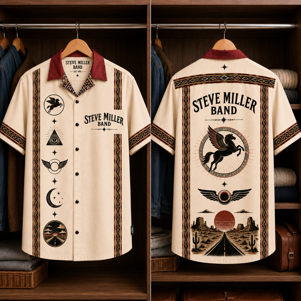 Steve Miller Band Luxury Design Hawaiian Shirt Classic Rock Inspired Hawaiian Shirt