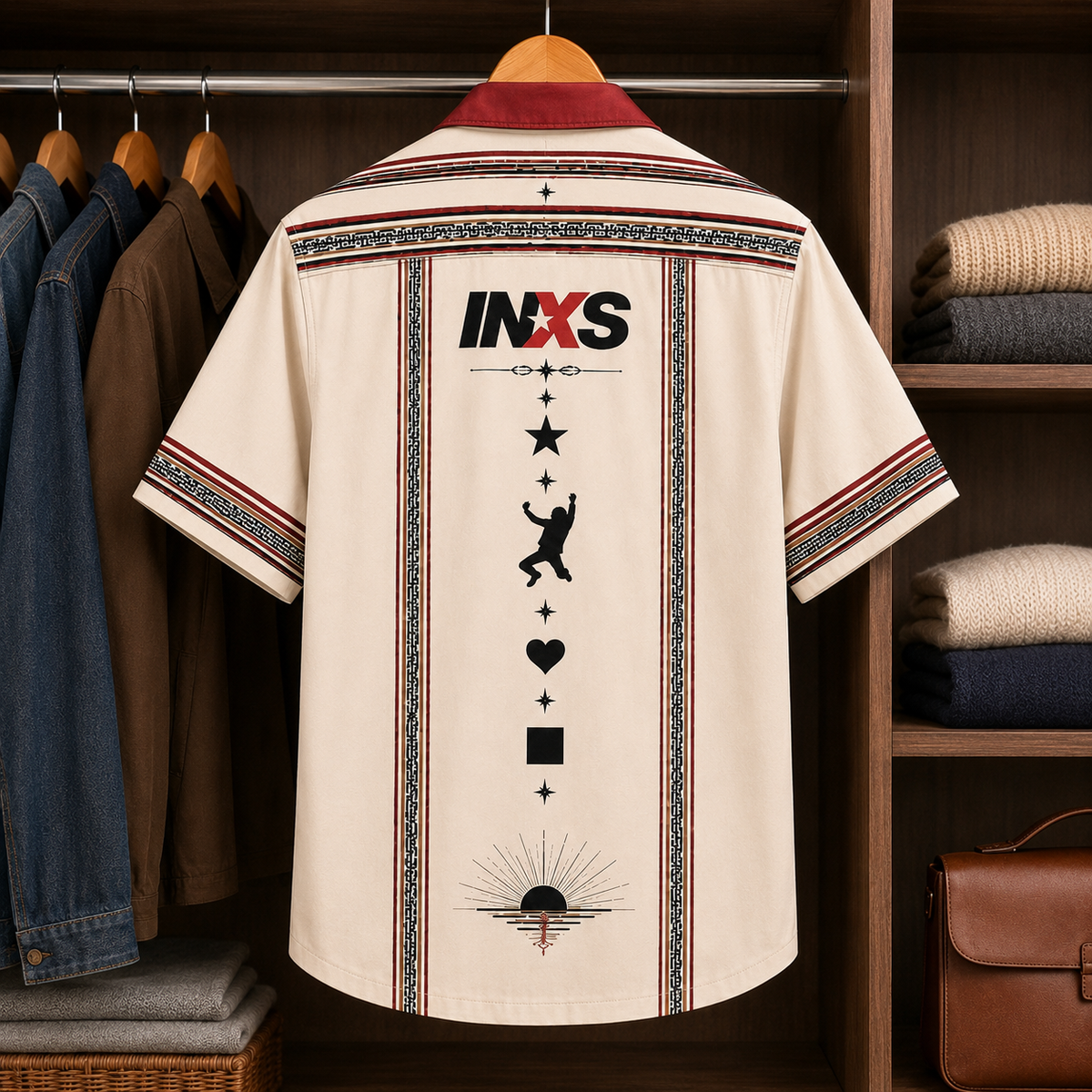 INXS Luxury Design Hawaiian Shirt New Wave Inspired Hawaiian Shirt