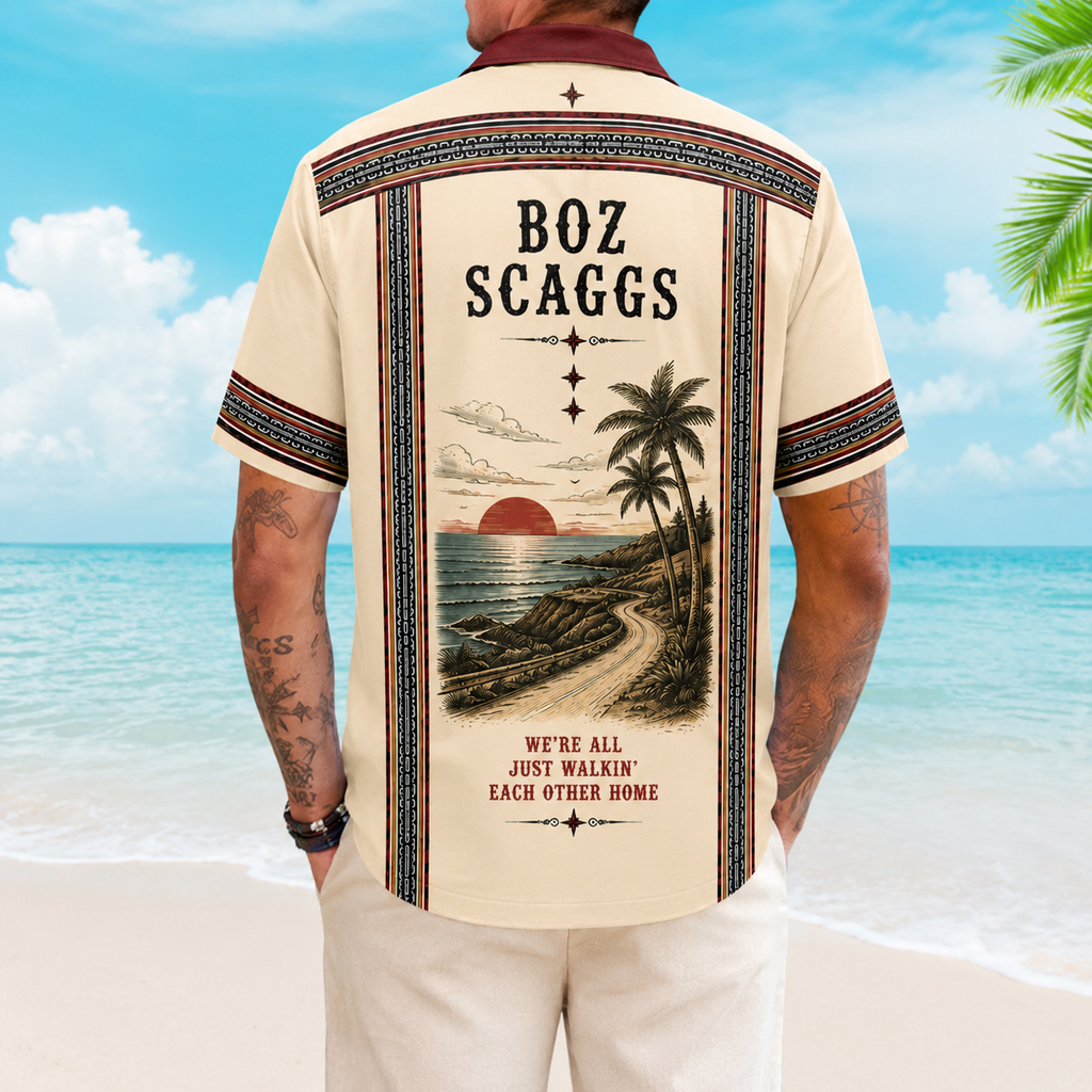 Boz Scaggs Luxury Design Hawaiian Shirt Yacht Rock Inspired Hawaiian Shirt