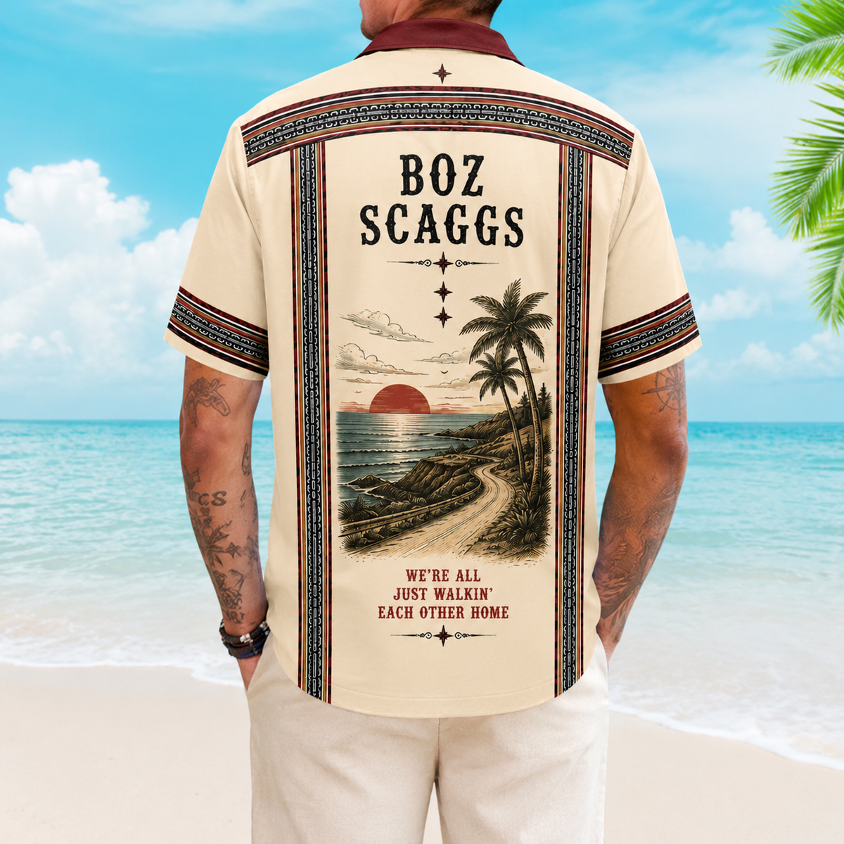 Boz Scaggs Luxury Design Hawaiian Shirt Yacht Rock Inspired Hawaiian Shirt