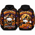 Hello Kitty Spooky Sweet Halloween Pumpkin Witch Hoodie NTT