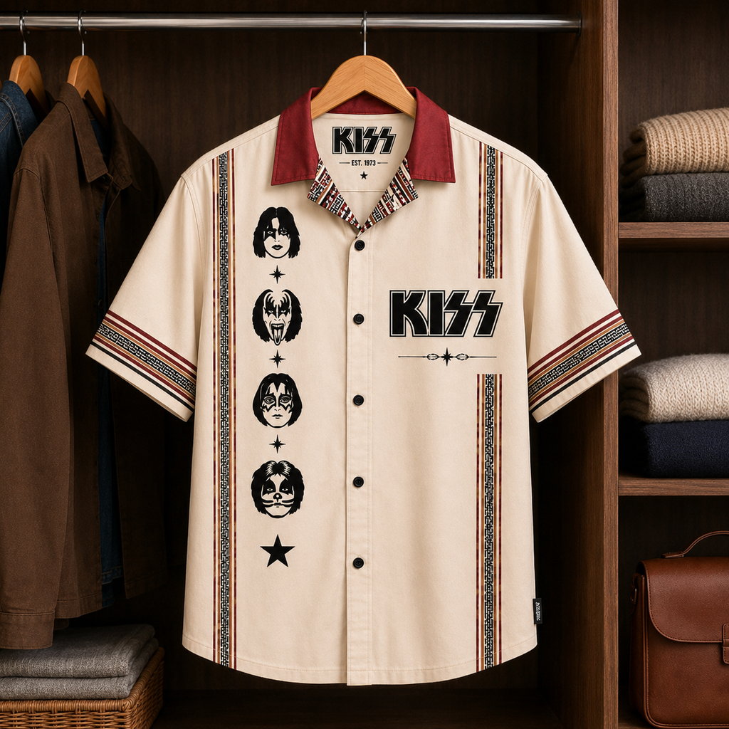 KISS Luxury Design Hawaiian Shirt Hard Rock Inspired Hawaiian Shirt