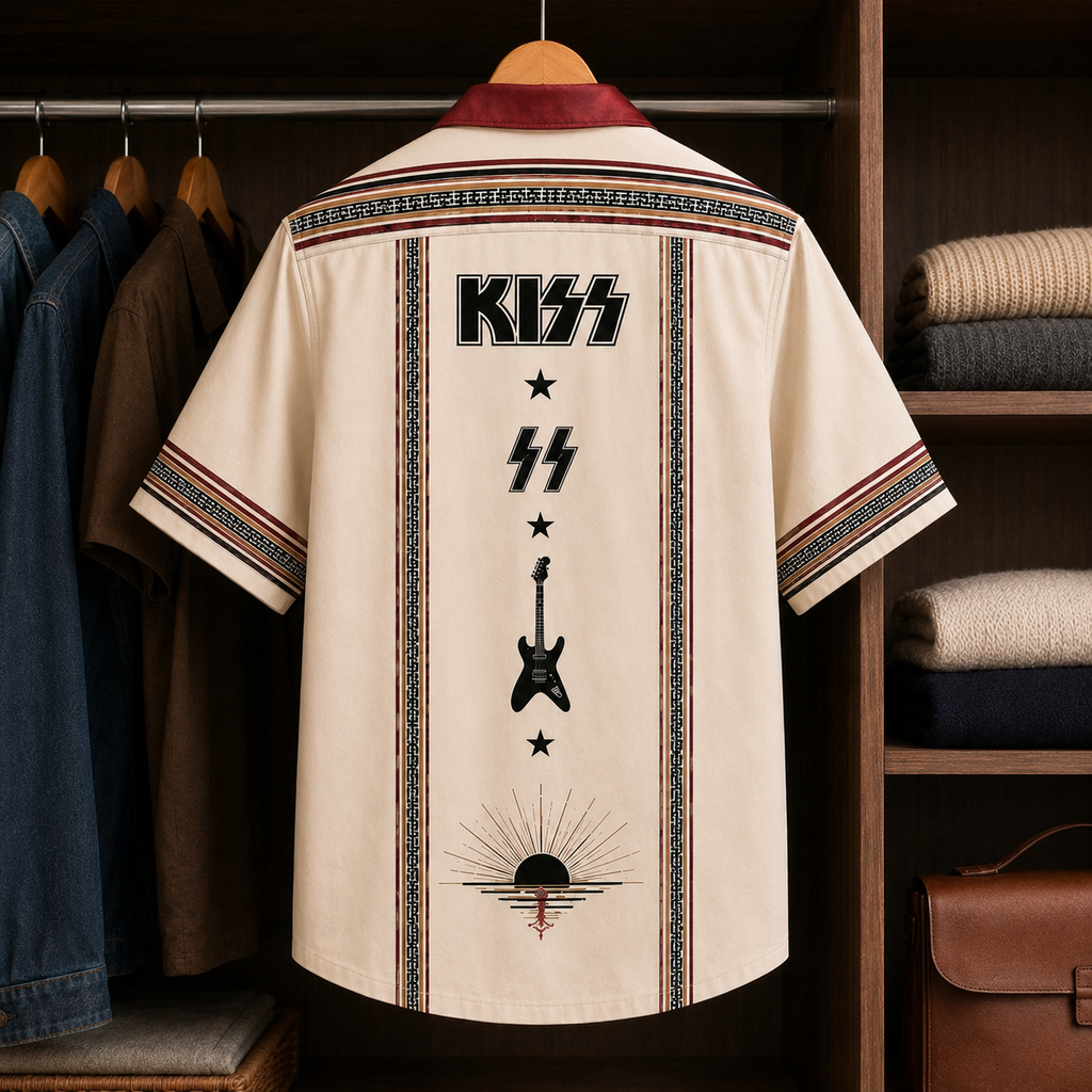 KISS Luxury Design Hawaiian Shirt Hard Rock Inspired Hawaiian Shirt