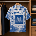 Cold Play Tropical Hawaiian Shirt - Tropical Inpsired Hawaiian Shirt Iconic Album Cover