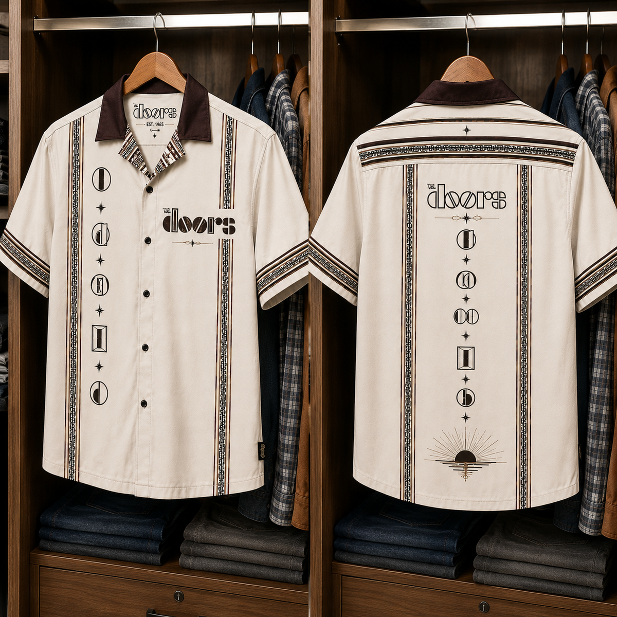 The Doors Luxury Design Hawaiian Shirt - Mexican Inpsired Hawaiian Shirt