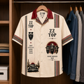 ZZ Top Luxury Design Hawaiian Shirt - Mexican Inpsired Hawaiian Shirt White Version