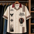 Black Sabbath Luxury Design Hawaiian Shirt - Mexican Inpsired Hawaiian Shirt White Version