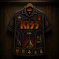 KISS Stainded Glass Hawaiian Shirt - Unisex Cathedral Window