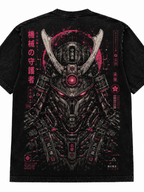 Cyber Samurai Japanese Inspired Graphic Vintage Tee