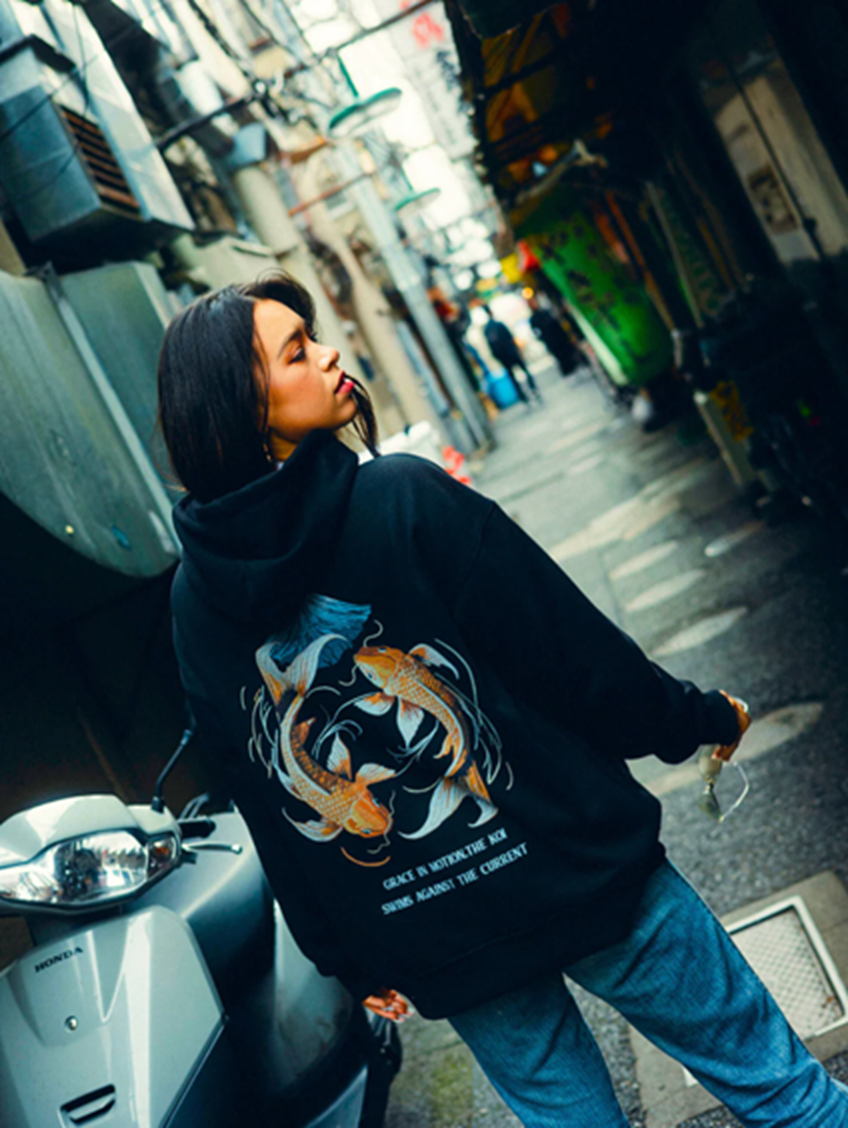 Koi Wave Streetwear Hoodie