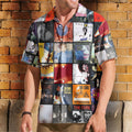 The Cure Hawaiian Shirt Album Cover Collage Alternative Rock Summer Button Up