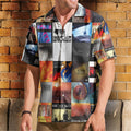 Nine Inch Nails Hawaiian Shirt Album Cover Collage Industrial Rock Summer Button Up