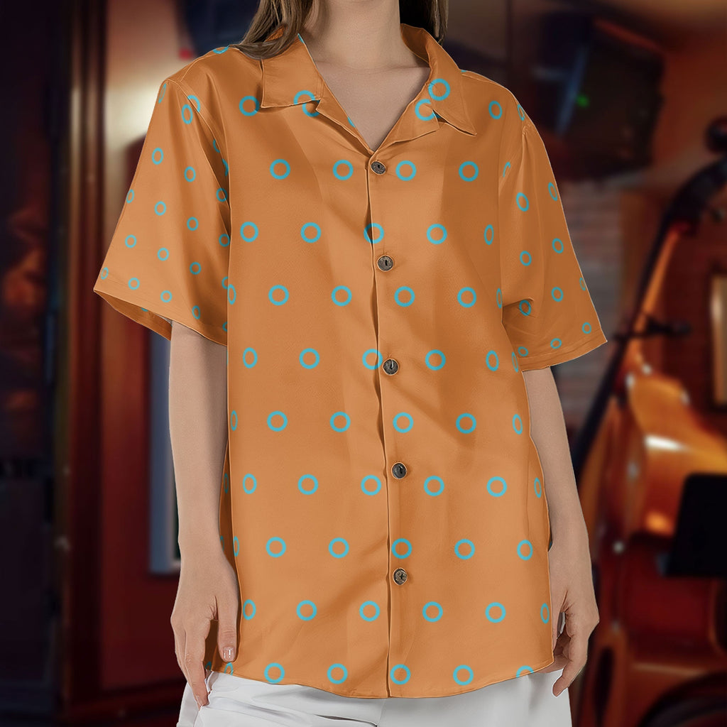 Phish Fishman Donut Button-up Shirt Hawaiian Shirt Retro Music Inspired Unisex Button-Up Shirt