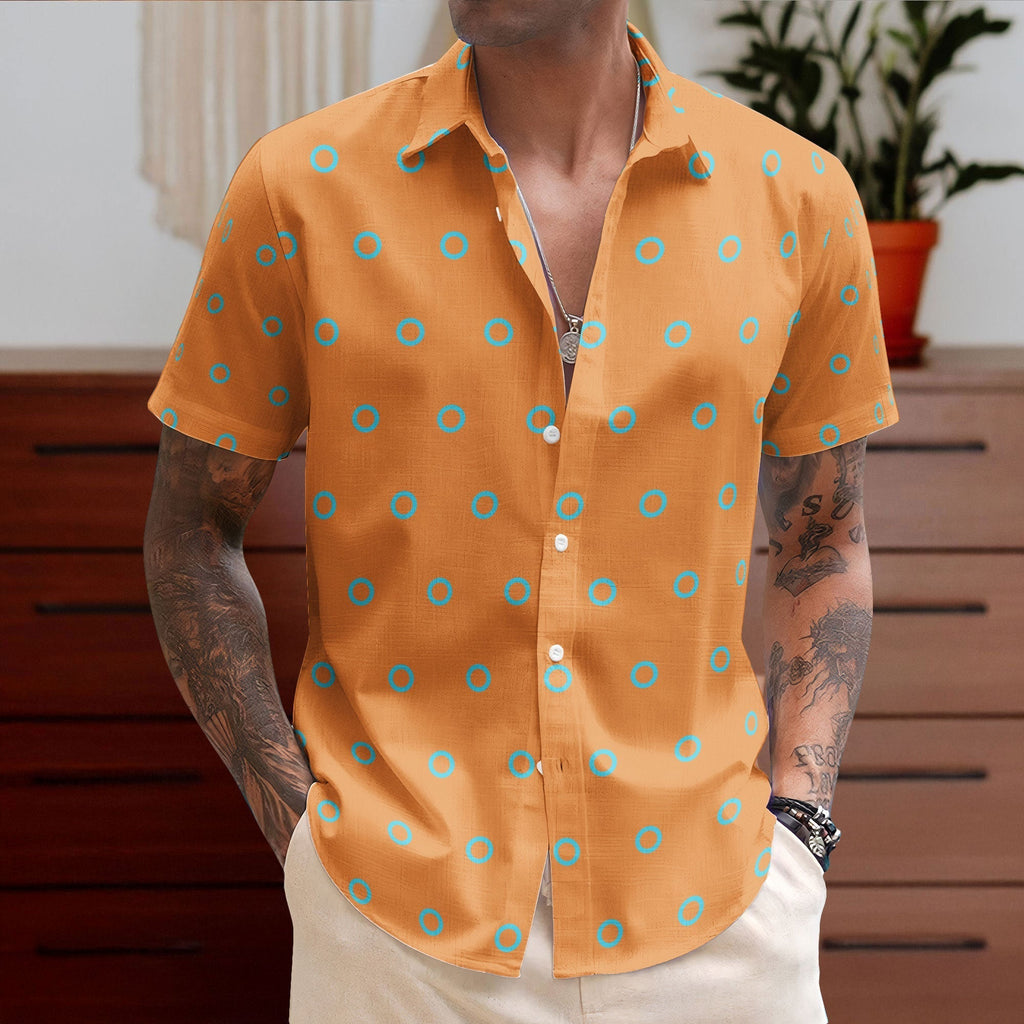 Phish Fishman Donut Button-up Shirt Hawaiian Shirt Retro Music Inspired Unisex Button-Up Shirt