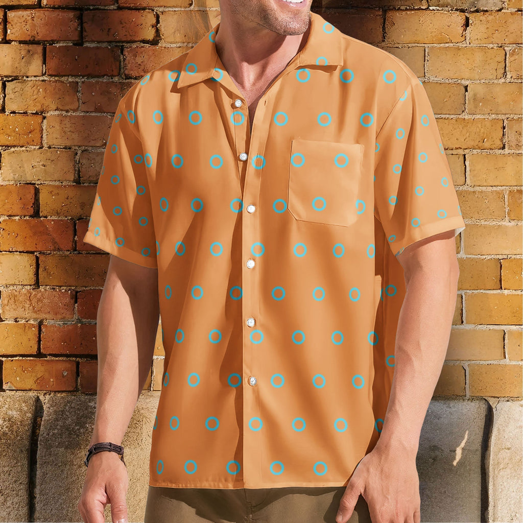 Phish Fishman Donut Button-up Shirt Hawaiian Shirt Retro Music Inspired Unisex Button-Up Shirt