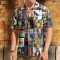 Bruce Springsteen Nostalgia Collage Hawaiian Shirt Classic Rock Memories Gift