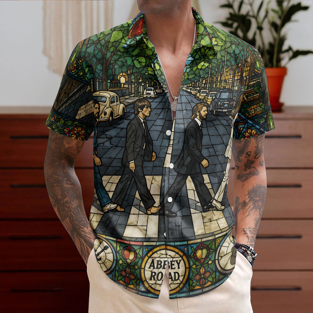 The Beatles Hawaiian Shirt Retro Music Inspired Shirt