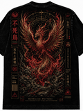 Phoenix Rebirth Japanese Inspired Graphic Vintage Tee