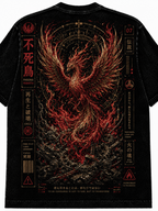 Phoenix Rebirth Japanese Inspired Graphic Vintage Tee