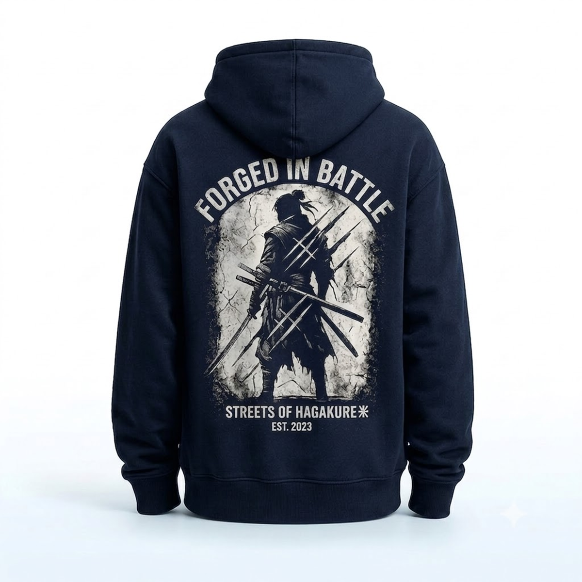 Samurai Silhouette Streetwear Hoodie