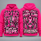 AC/DC Pink Ribbon Fight for Hope Hoodie NY 1