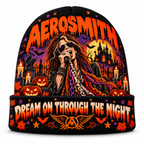 Aerosmith Castle Mic Graphic Print Knit Beanie for Dream On Halloween Horror Nights NDN 1