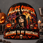 Alice Cooper Nightmare Portrait Graphic Print Knit Beanie for Halloween Horror Nights NDN 2