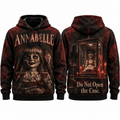 Annabelle Doll Do Not Open The Case Box Scene Hoodie for Haunted Doll Fans Night Style NDN 1