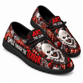 Art The Clown Red Balloon Loafer Shoes For Horror Fans Drawn To Carnival Nightmares NDN 1