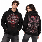 Avenged Sevenfold Deathbat Cross Rise With The Fallen Winged Skeleton Hoodie NDN 2