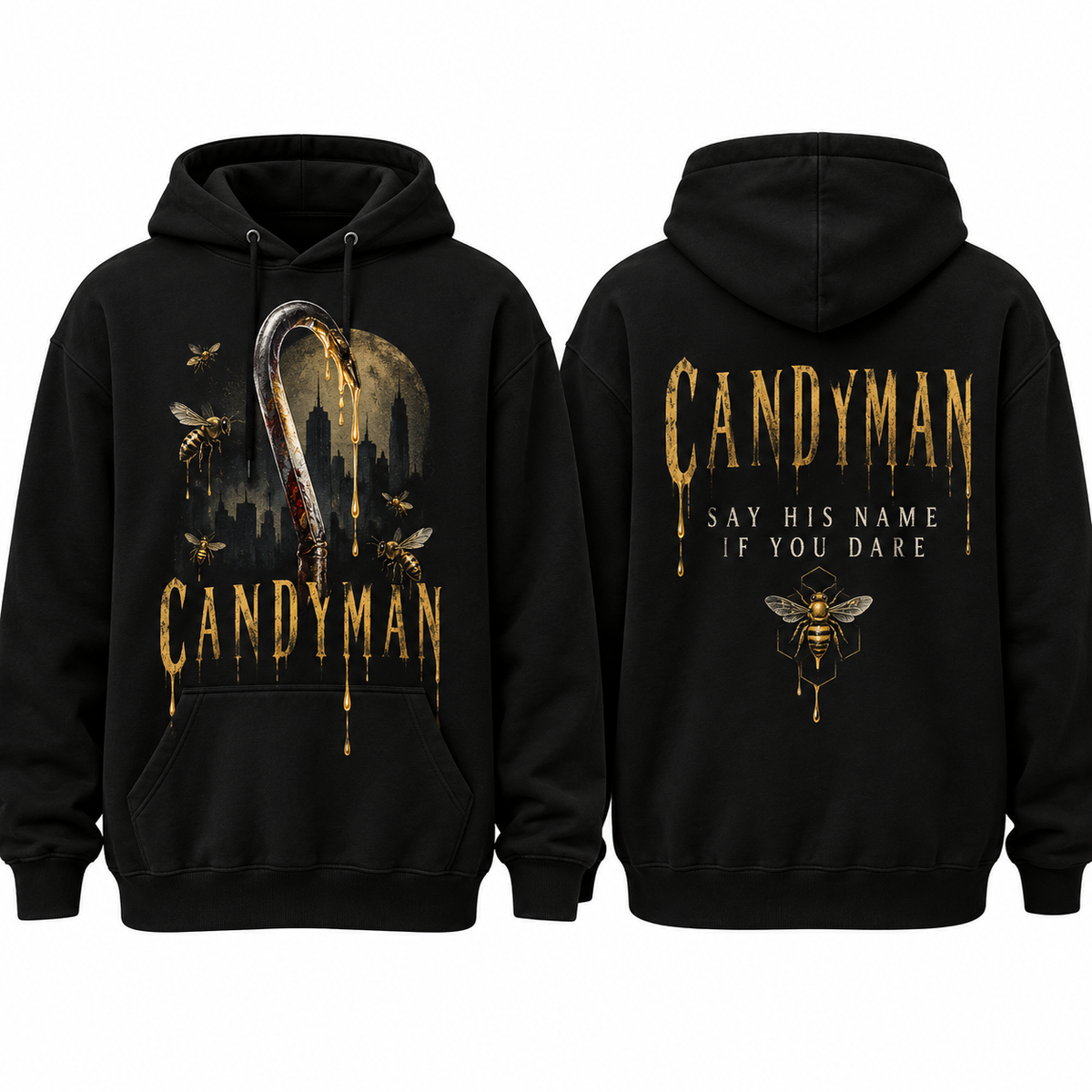 Candyman Hooked Legend Halloween Hoodie NTH1 for Horror Fans Who Love Classic Slasher Icons 1