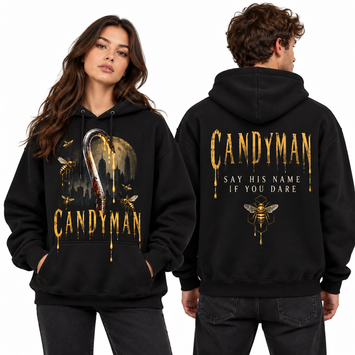 Candyman Hooked Legend Halloween Hoodie NTH1 for Horror Fans Who Love Classic Slasher Icons 2