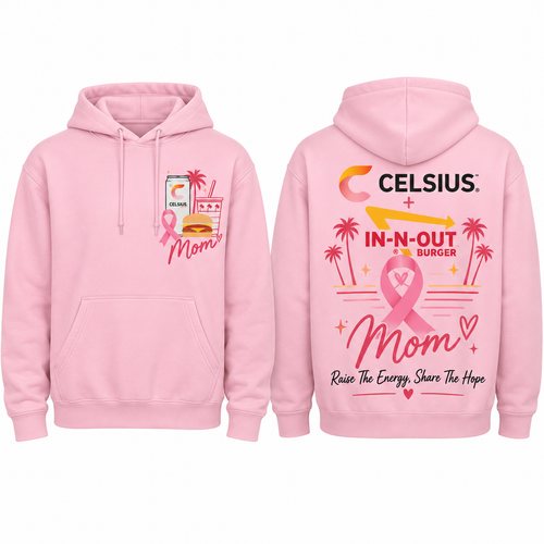 Celsius In N Out Pink Ribbon Mom Hoodie NTH1 for Breast Cancer Awareness Supporters 1