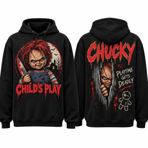 Chucky Childs Play Horror Halloween Hoodie NTH1 for Fans Who Love Killer Doll Classics 1