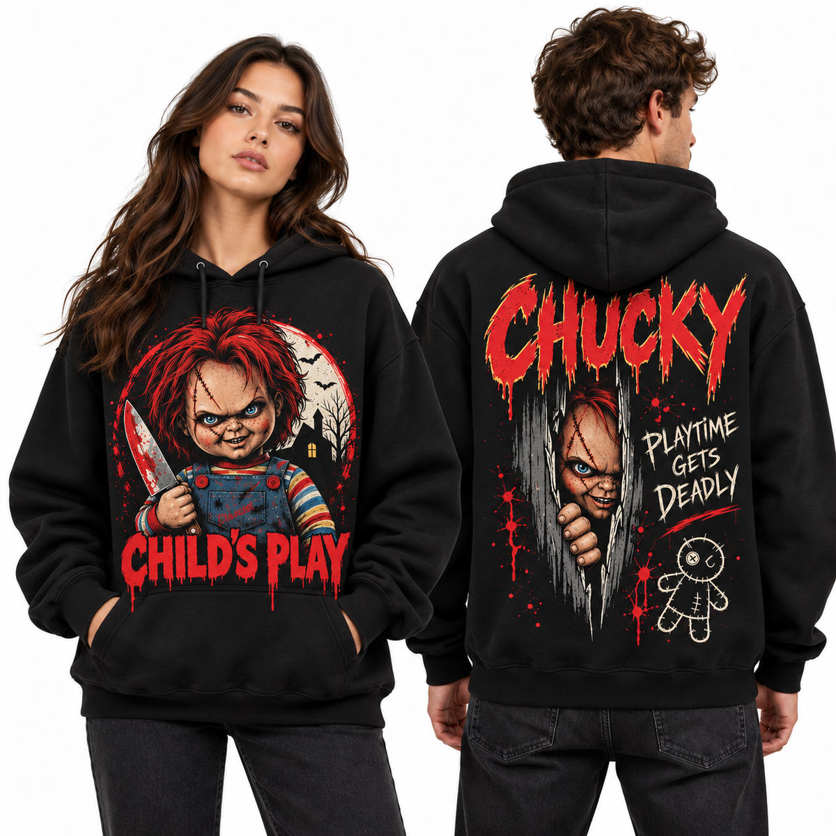 Chucky Childs Play Horror Halloween Hoodie NTH1 for Fans Who Love Killer Doll Classics 2