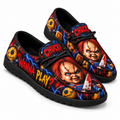 Chucky Wanna Play Blue Lightning Loafer Shoes For Horror Fans With A Mischievous Side NDN 1