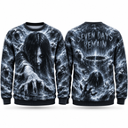 Crawling Well Girl Seven Days Remain Black Sweater for Cursed Tape Horror Fans NDN 1
