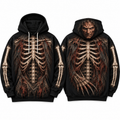 Premium Freddy Krueger Skeleton Nightmare on Elm Street Halloween Horror 3D Hoodie