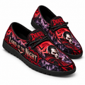 Dracula Red Moon Gothic Castle Loafer Shoes For Vampire Fans Roaming After Dark NDN 1