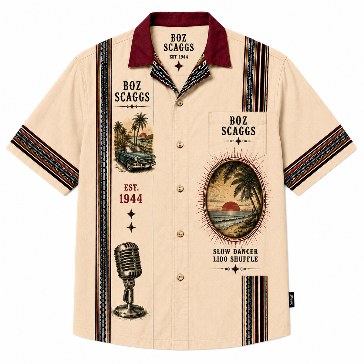 Boz Scaggs Luxury Design Hawaiian Shirt Yacht Rock Inspired Hawaiian Shirt
