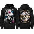 Elton John Sequins Portrait Disco Ball Still Standing In Style Hoodie for Glam Piano Fans NDN 1