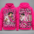Elvis Presley Pink Ribbon Fight for Hope Hoodie NY 1