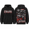 Falling In Reverse Dripping Lettering Break The System Band Scene Hoodie for Post Hardcore Fans NDN 1
