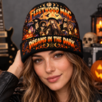 Fleetwood Mac Band Portrait Graphic Print Knit Beanie for Dreams In The Dark NDN 3