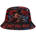 Premium Freddy Krueger Don’t Fall Asleep Horror Graphic Bucket Hat NDN 1